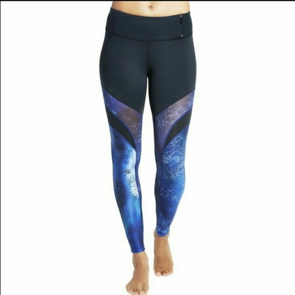 Calia by Carie Underwood Blue/black floral legging